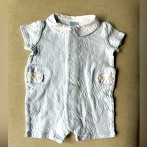 Edgehill Collection Light Blue Quilted Bodysuit